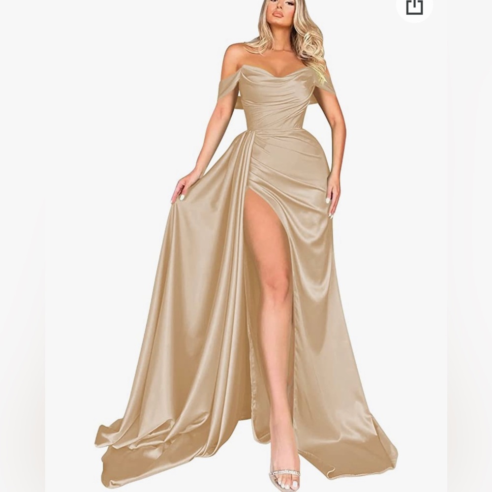 Satin Evening Gown